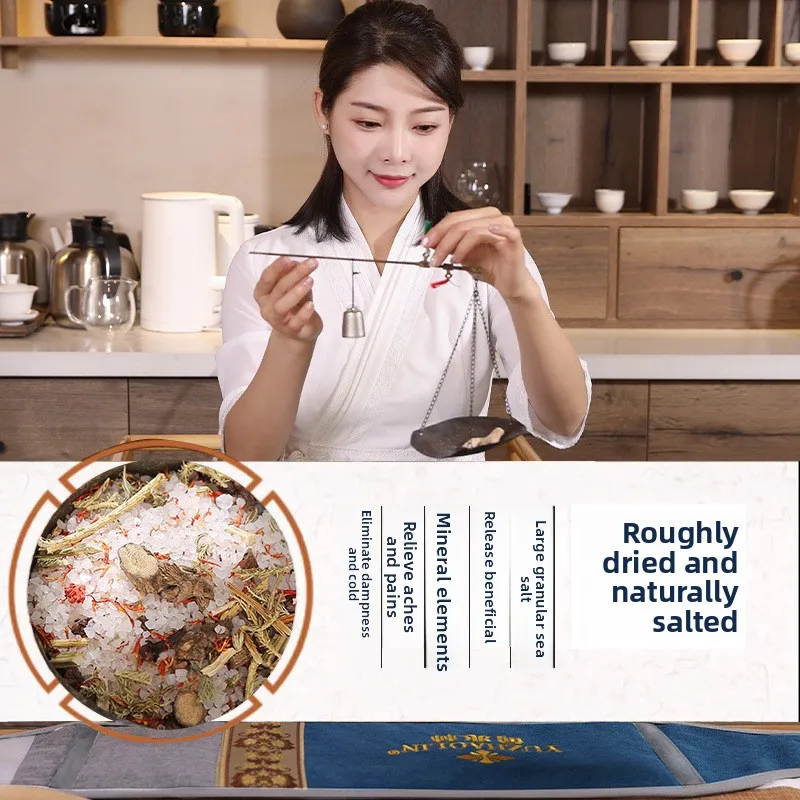 التدفئة الكهربائية كيس الملح الخشنة ملح البحر الساخن كيس ضغط المنزلية الكى الساخن ضغط الخصر حقيبة الملح #3