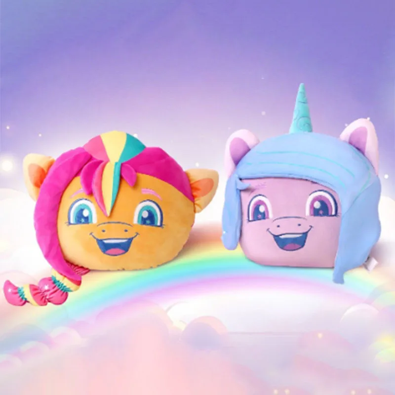 

My Little Pony Plush Pillow Soft Cartoon Character Cushion Toys Cute Stuffed Animal Head Doll Perfect Birthday Gifts Home Decor