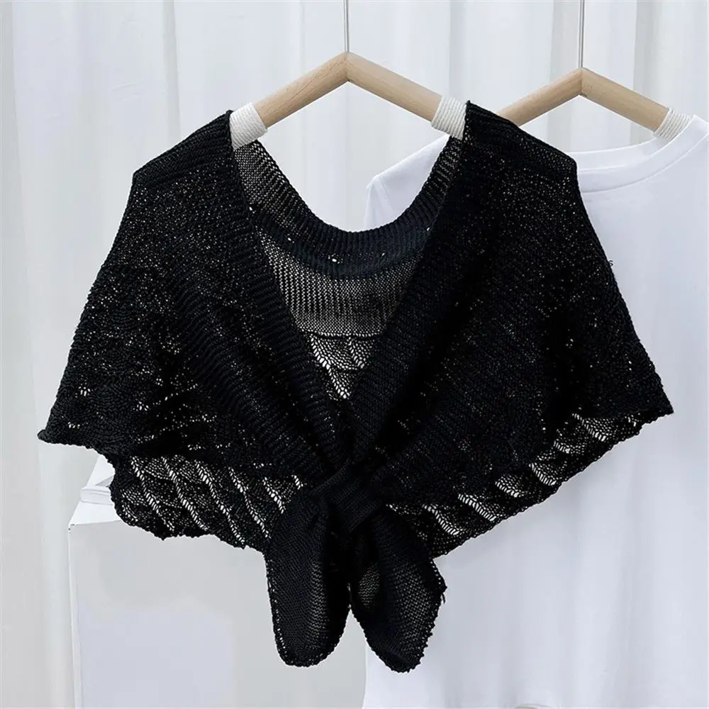 

Осень-зима модный повседневный мягкий съемный ветрозащитный вязаный теплый шарф с искусственным воротником шаль