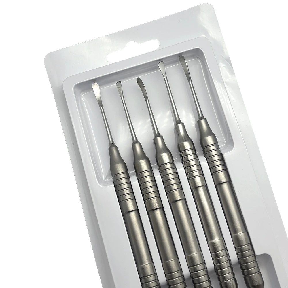 5 Pcs Dental Periodontal Implant Tools Periosteal Separator Dual Head Atraumatic Bone Membrane Elevators for Dental Oral Surgery