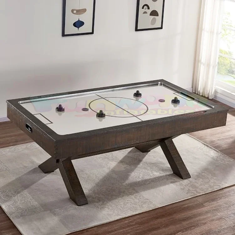 Multifunctional party playing billiard pool table and air hockey with ping pong games