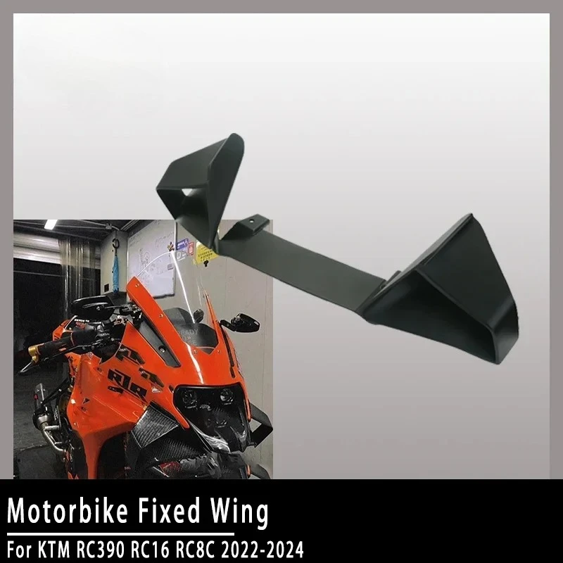 

Para KTM RC390 RC16 RC8C 2022-2024 carenado ala de viento fija motocicleta aletas aerodinámicas modificadas alerón lateral de al