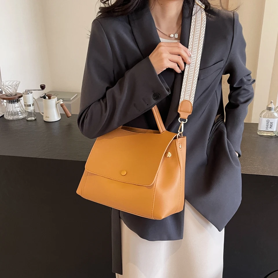 Luxury Designer Handbags for Women PU Leather Shoulder Messenger Bags Female Fashion Branded Solid Color Crossbody Bags 2024