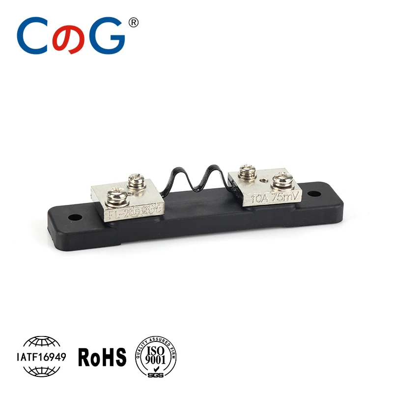 CG 1Pcs 0.5% FL-2B Type Economic 10A 15A 20A 30A 40A 50A 75mV Manganin Copper DC Current External Shunt Resistor