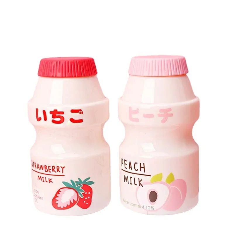 480ml Plastic Lovely Yogurt Water Bottle Travel Drinking Avocado Yakult Shape Kawaii Milk Bottle Children / Girls / Adults