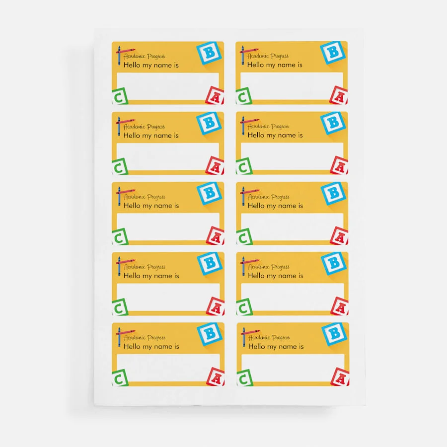 Custom Name  Stickers Mark Tag Personalised Pegatinas School Kid Stationery College Labels Scrapbooking Supplies