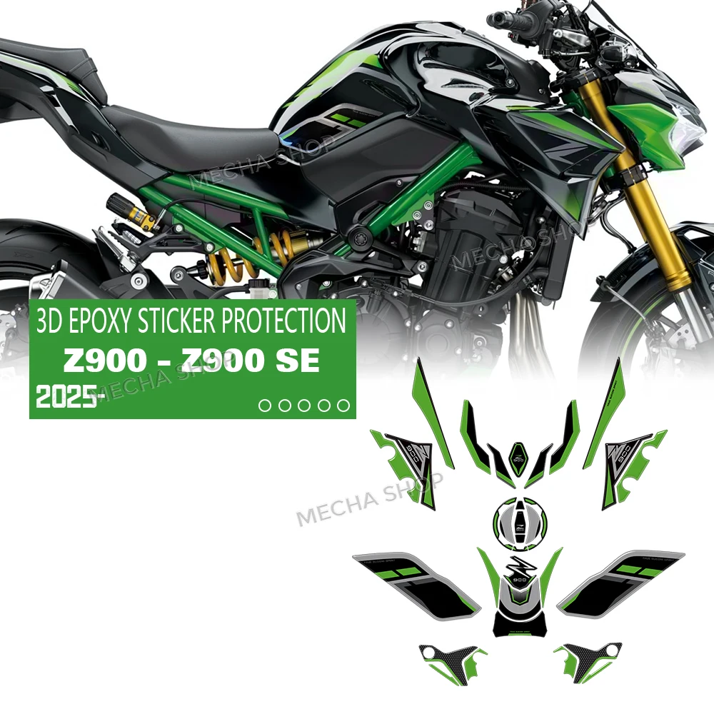 

Z900 наклейка на топливный бак, крышка масляного газа, 3D наклейка, защитная крышка, водонепроницаемая для Z900 SE Z 900 2025