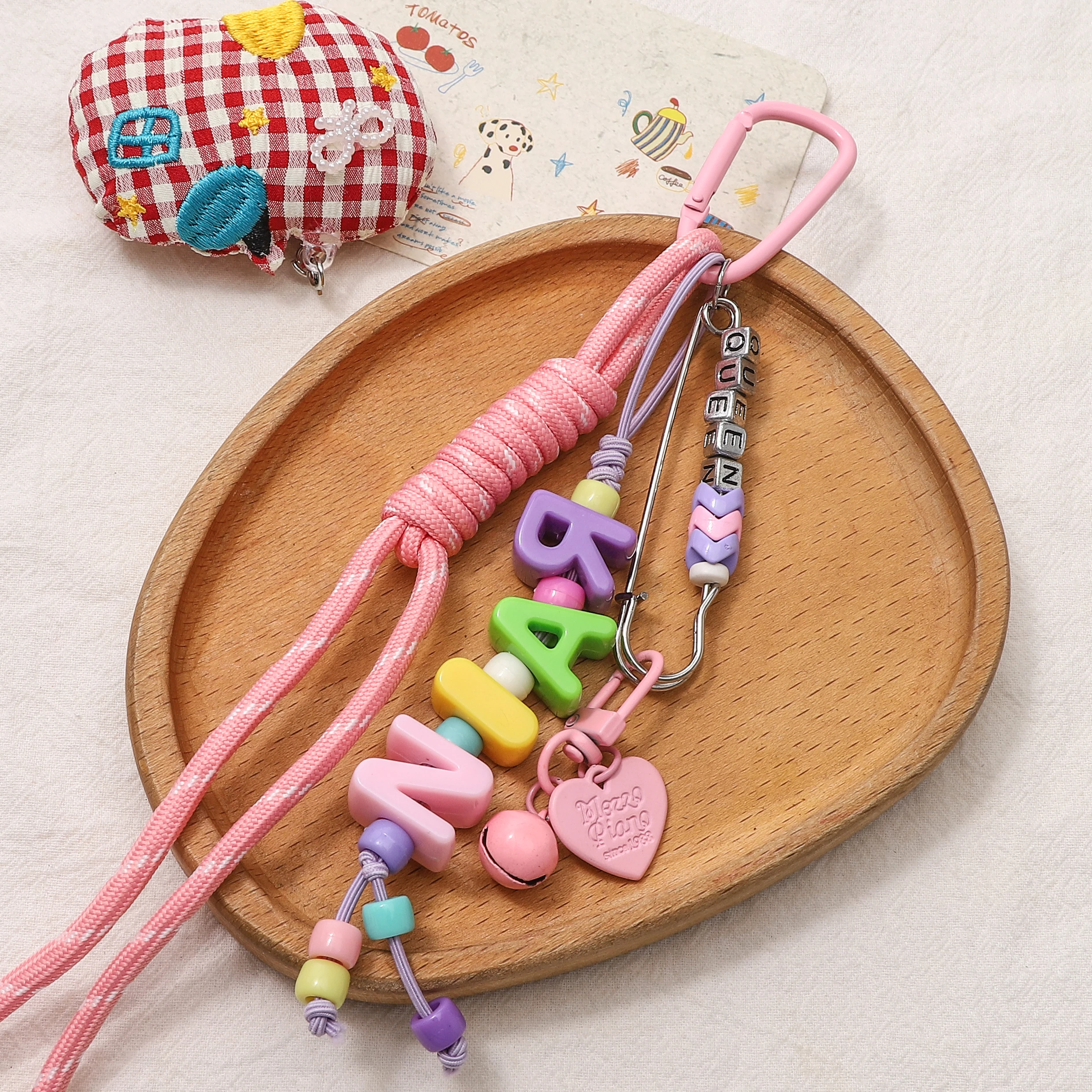 1pc Polyester Paracord Roman Knot 22cm 4.5cm Multicolor DIY Jewelry Making Supplies for Bracelet Wrist Lanyard Bag Phone Charms
