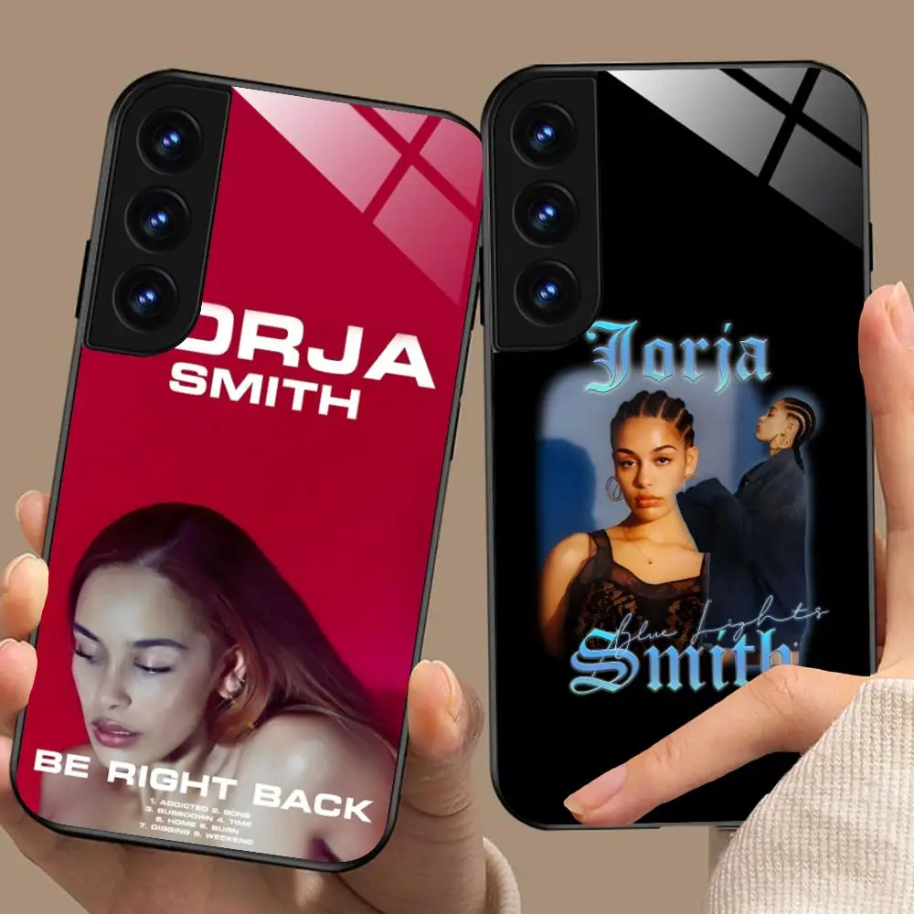 Jorja Smith Mobile Cell Phone Case for Samsung Galaxy S26 S25 S24 S23 S22 S21 S20 Note20 Plus FE Ultra Glass Colorful Cover