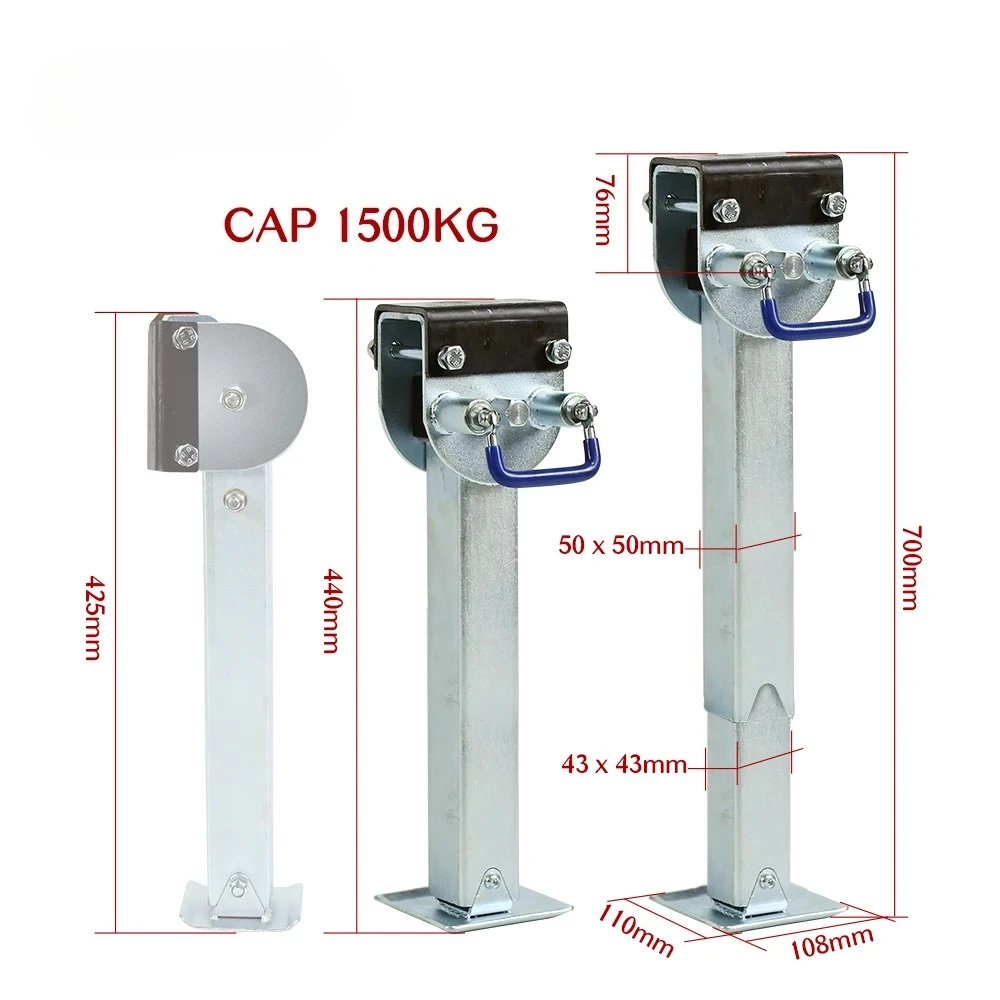 2PCS 440~700mm Stabilizer Legs Drop Down Caravan Parking Motorhome Camping RV Trailer Prop Stands Parts Accessories Components