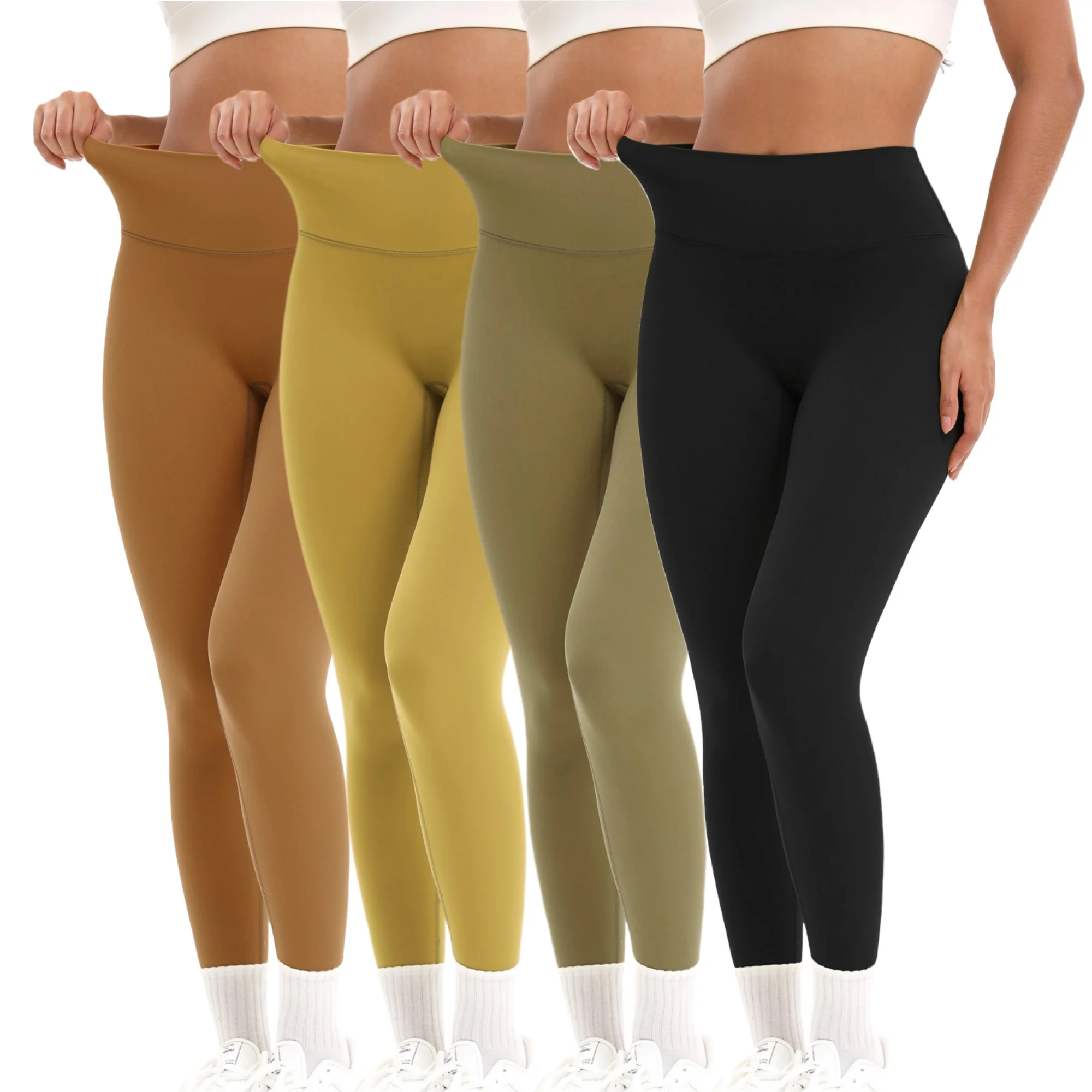 Leggings da yoga Leggings da fitness da donna Pantaloni da ciclismo da corsa Leggings sportivi traspiranti Vita alta Abbigliamento da palestra per