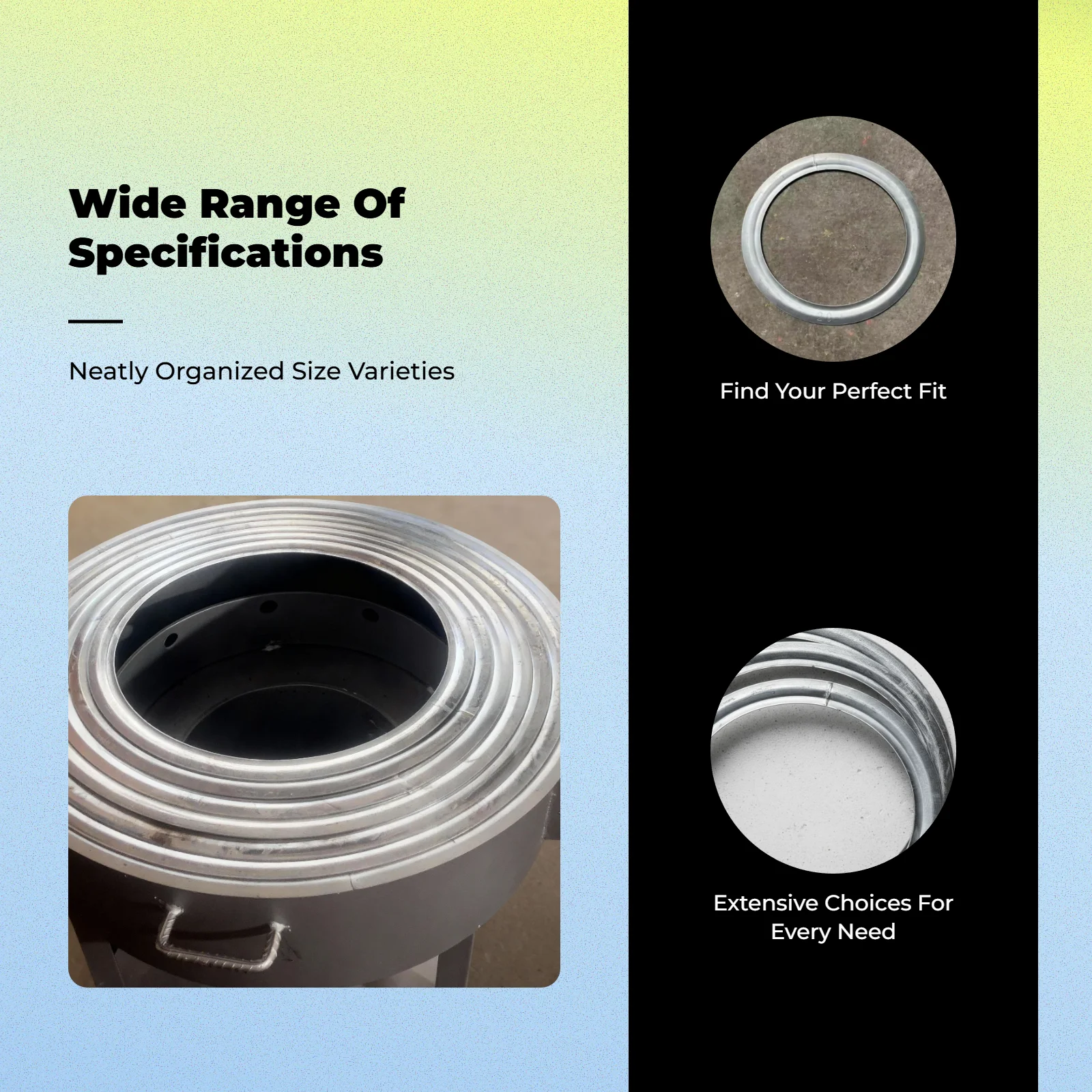 

Прочное кольцо для костровой чаши, из прочной стали, для уличного камина