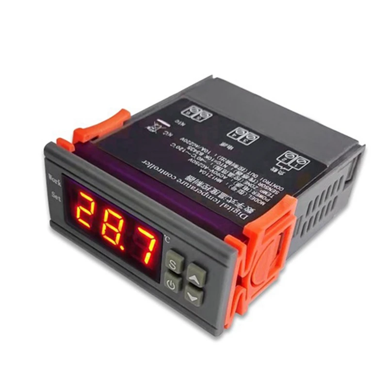 

MH1210W Digital Temperature Controller AC90-250V 10A 220V Thermostat Regulator With Sensor,Heating Cooling Control
