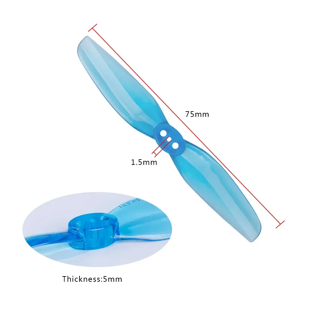 10 par (10CW + 10CCW) HQPROP T3X2 3020 2-łopatkowe śmigło (losowy kolor)