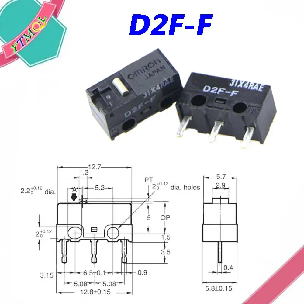 

1-10Pcs Mouse Micro Switch D2F-F Mouse Button Fretting D2F