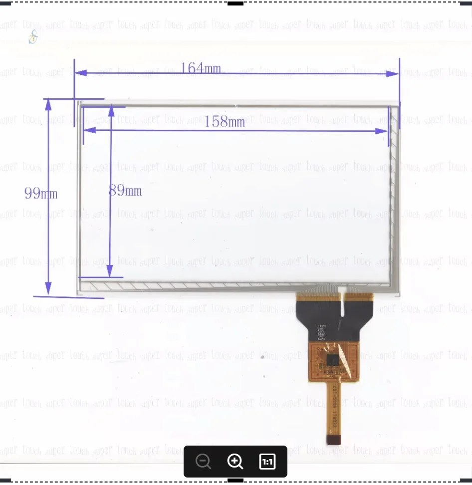 

ZhiYuSun KDT-5904 164mm*99mm 7inch Capacitive touch screen panel for Car DVD, 164*99 GPS Navigator screen glass
