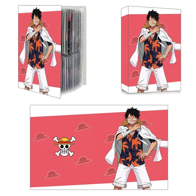 240PCS One Piece Card Album Book Nami Luffy Hancock Map Letter Folder Binder Notebook Collection Folder Cartoon Album Toy Gift