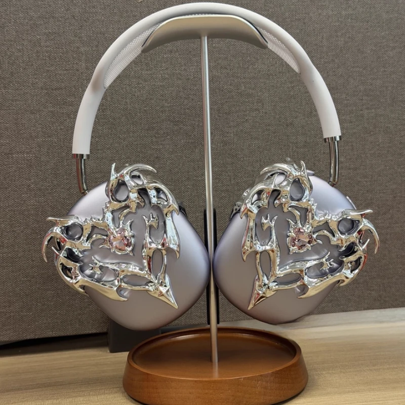

NEW Actlove Headphone Case Dragon Flame Heart Inlaid Electroplated Mirror Y2K/Kwangya/Aespa Protective Cover for Sony MX5/MX6