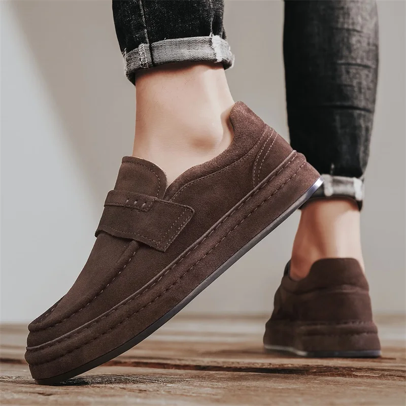 Men's casual shoes, fashionable business loafers, men's formal shoes, designer soft leather shoes, lightweight driving shoes