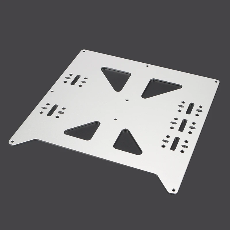 Silver Aluminum Y Carriage Anodized Plate  For Prusa i3 RepRap Hot Bed Support Plate DIY 3D Printer parts