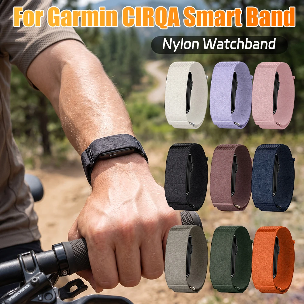 for CIRQA Smart Band Nylon Band Micro-Adjustable Performance Loop Soft Watchband Bracelet for Screenless Fitness Tracker
