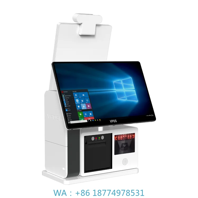 Checkout Kiosk POS Payment in Restaurant Automatic Touch Screen Self Service Payment Fast Food Ordering Kiosk Self