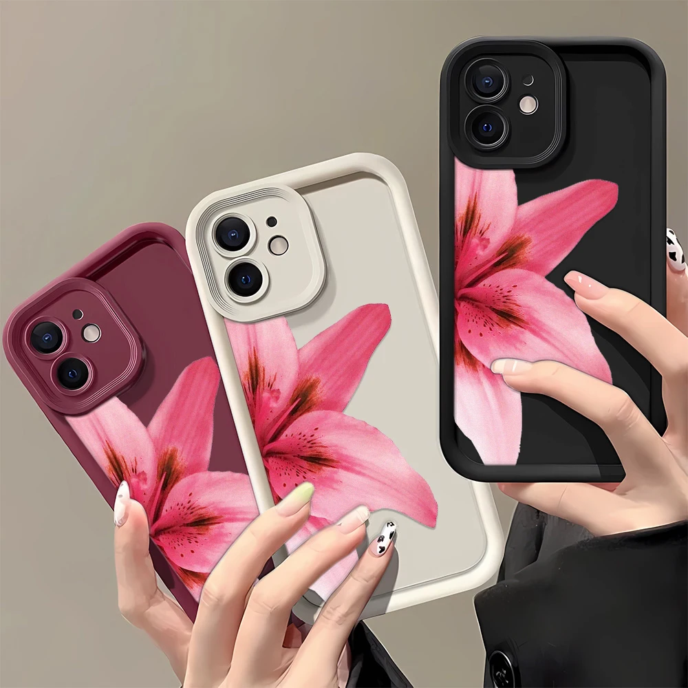 

Flower Phone Case for iPhone 16 15 14 13 12 11 Pro Max Clear Case for Iphone 16 15 14 13 12 11