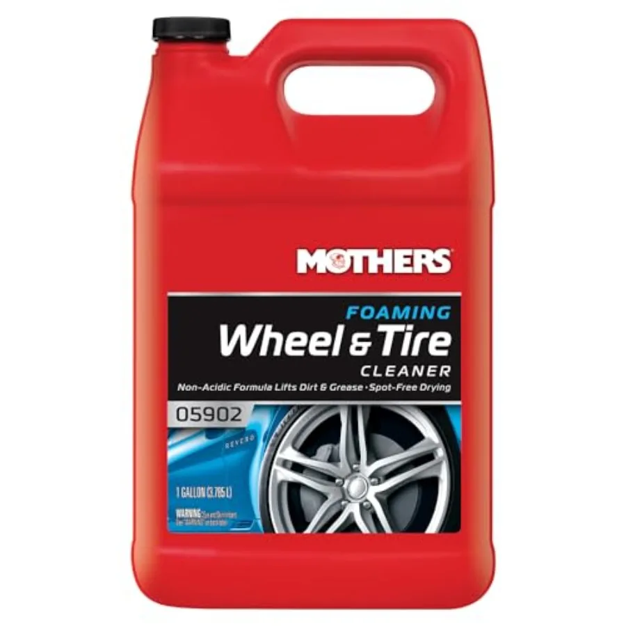 Foaming Wheel and Tire Cleaner, 1 gal. Foaming Action Lifts Brake Dust and Grime, Safe for Factory-Coated Wheels, Restores, Cle
