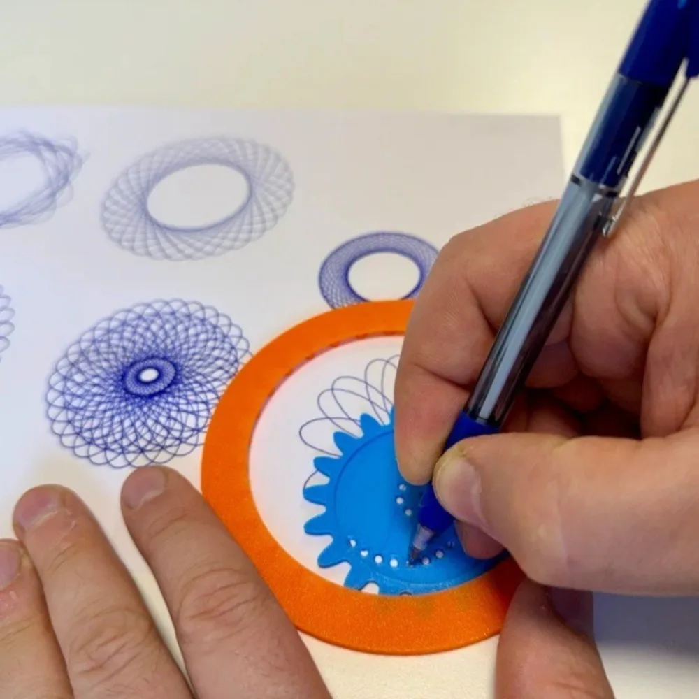 Новый шаблон для рисования «сделай сам», пластиковые блокирующие шестерни, колеса, инструмент для рисования, художественные игрушки для детей