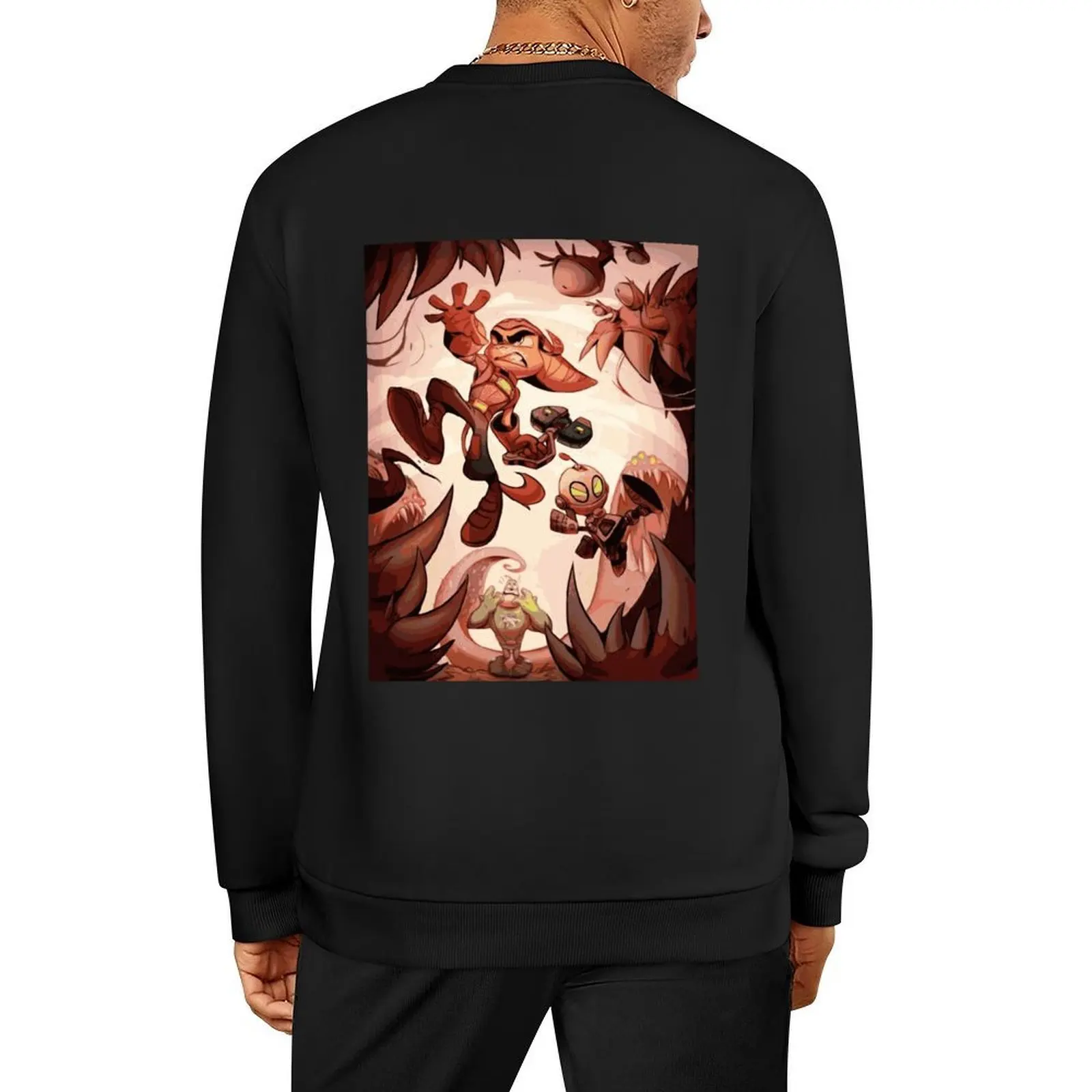 

Ratchet and Clank Ready to Fight Pullover mens clothes mens designer clothes autumn clothes new in hoodies & sweat-shirt