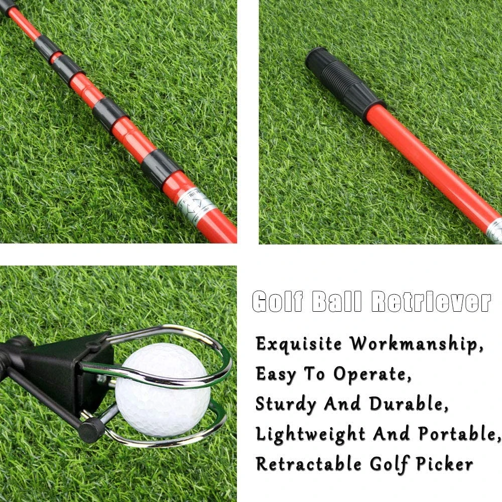 Golf Ball Retriever for Water Telescopic,Stainless Ball Retriever Tool with Automatic Locking,Golf Ball Pick Retriever Grabber