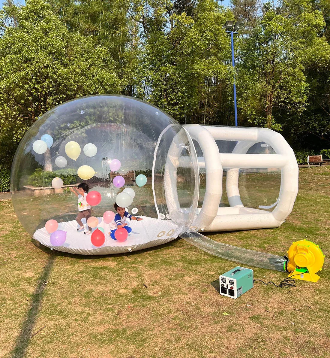 Outdoor Kids Party inflatable Crystal Igloo Dome Bubble Tent Clear Inflatable Bubble Ballon House