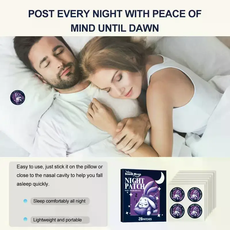 28Pcs Cartoon Night Sleep Patches And Improve Sleep care Body Sleep Care Patch