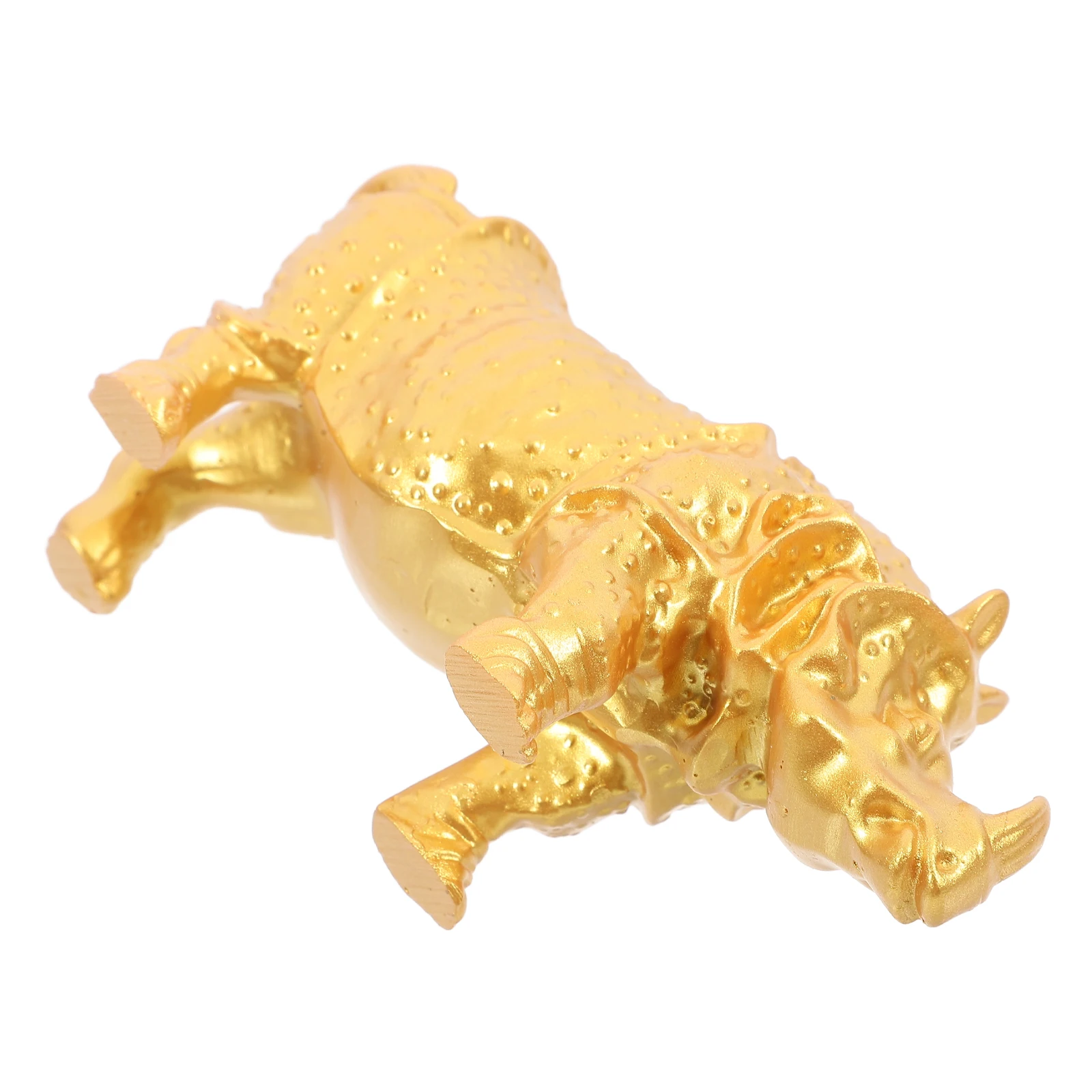 

Vintage Delicate Design Resin Rhinoceros Decor Small Resin Decoration Office Space Symbol of Strength Animal Statues