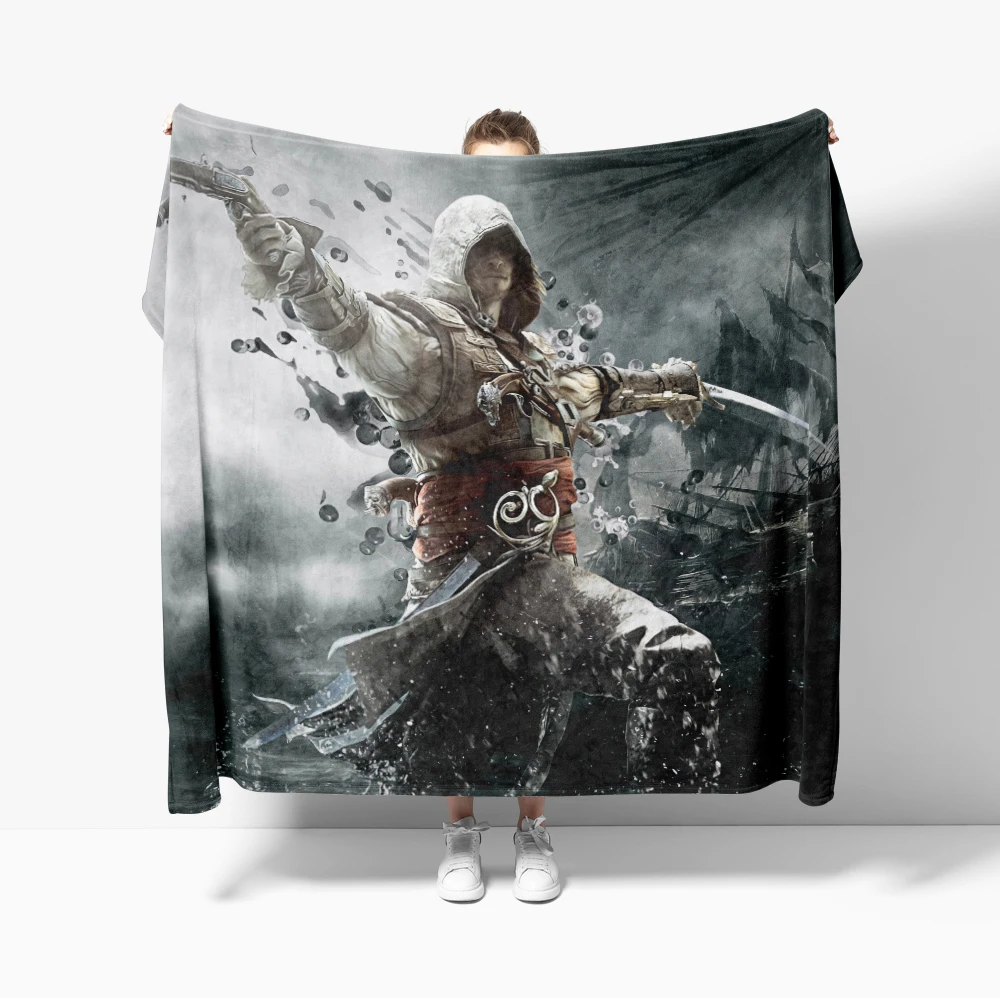 Assassins Blankets Soft Warm Flannel Creeds Throw Blanket Bedding for Bed Living room Home Sofa