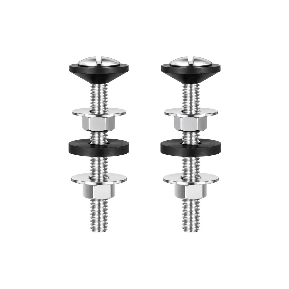 Rustproof Toilet Screws Toilet Tank Bolt for kit 304 Stainless Steel Material Rubber Gasket Included Resists Rust And Tarnish