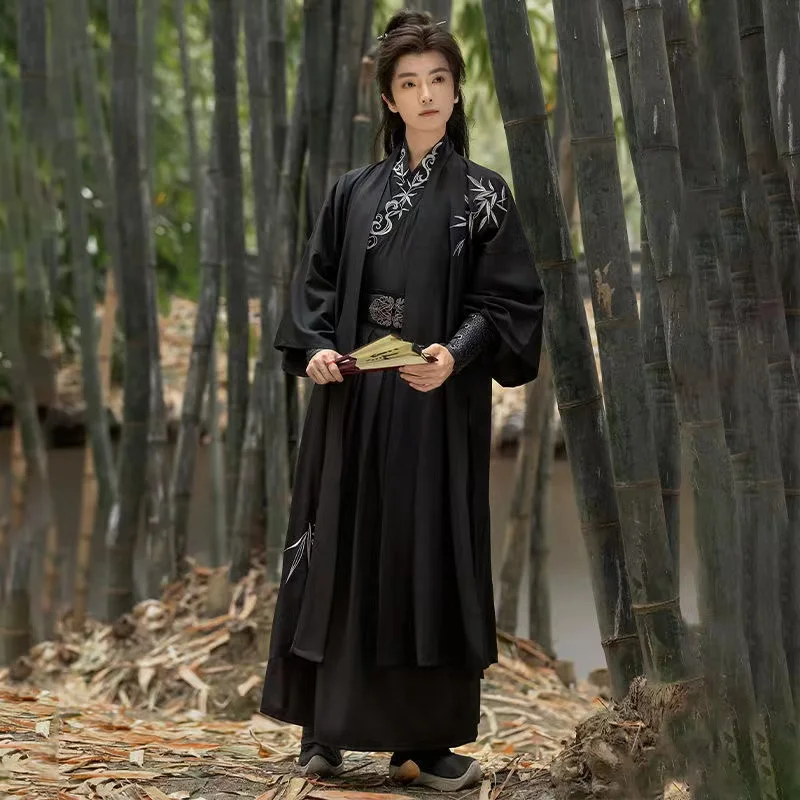 

Song Dynasty Wuxia Martial Hanfu Men Women Traditional Chinese Weijin Period Costume Dark Hallloween Hero Cosplay Stage Suit