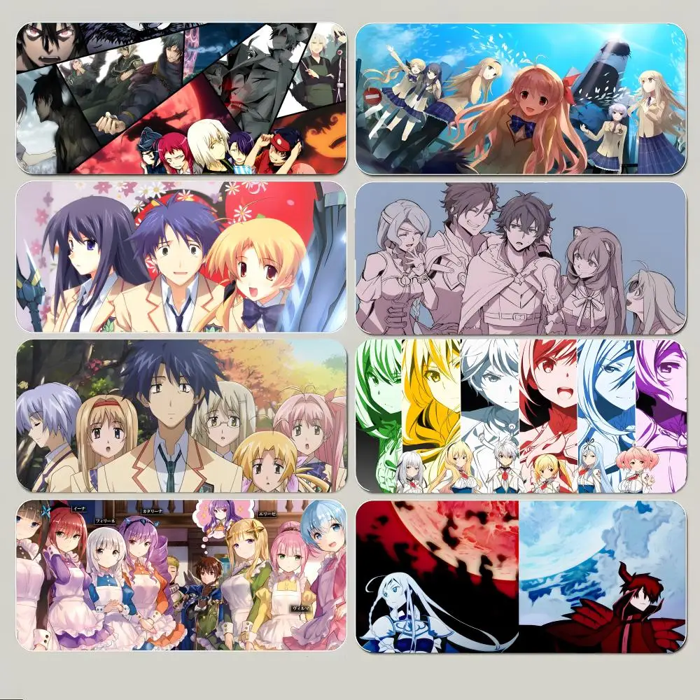 Funny Cool Anime T-The Devil Is a Part-Time Mouse Pad Large Gaming Mousepad with Thick Stitched Edge Non-Slip Desk Mat