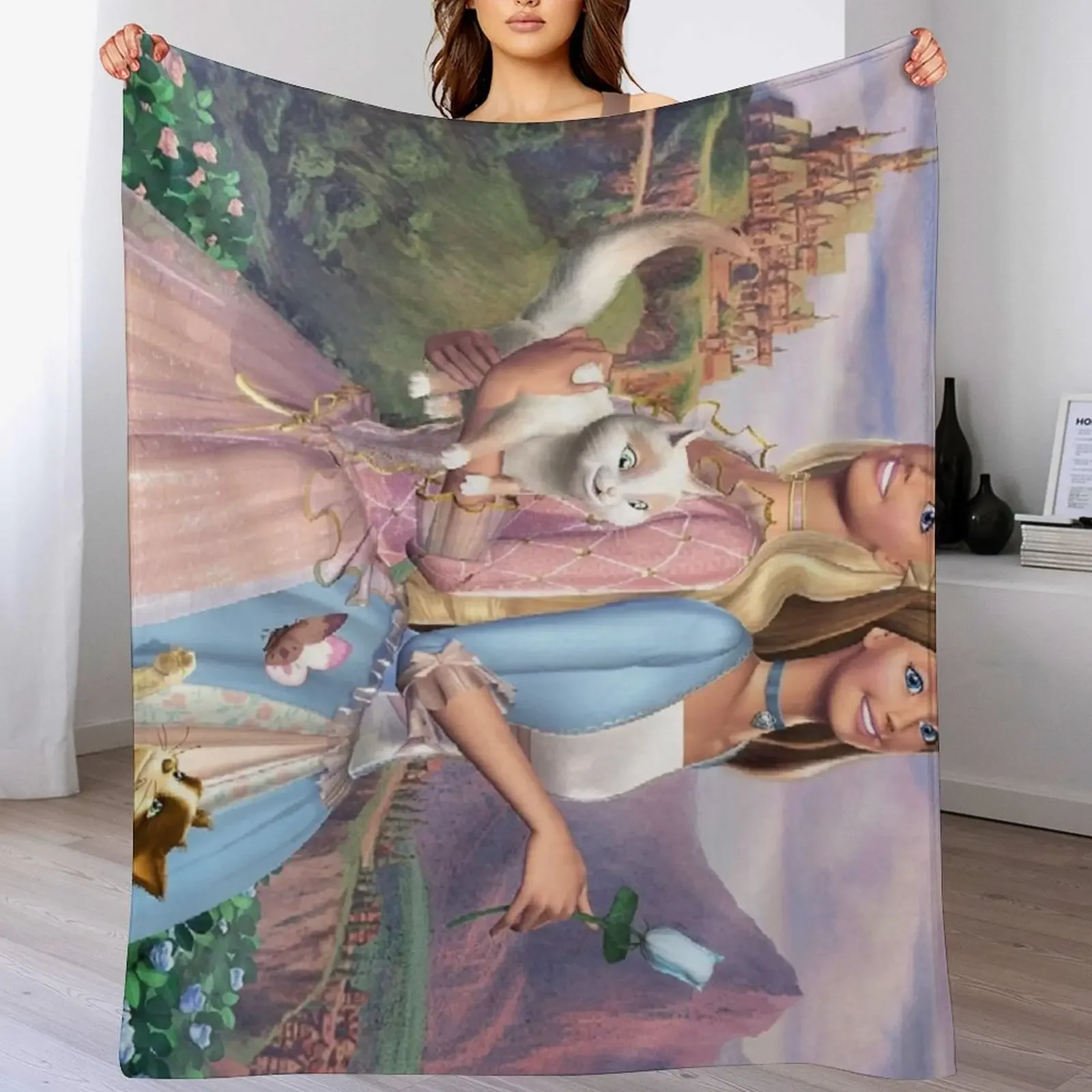 

Princess and the Pauper Throw Blanket Summer Beddings Decorative Sofas Comforter Blankets