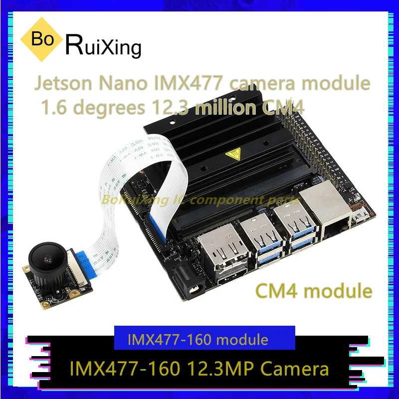 1PCS/LOT  Jetson Nano IMX477-160 Camera Module Supports CM4 At 1.6 Degrees And 12.3 Millio