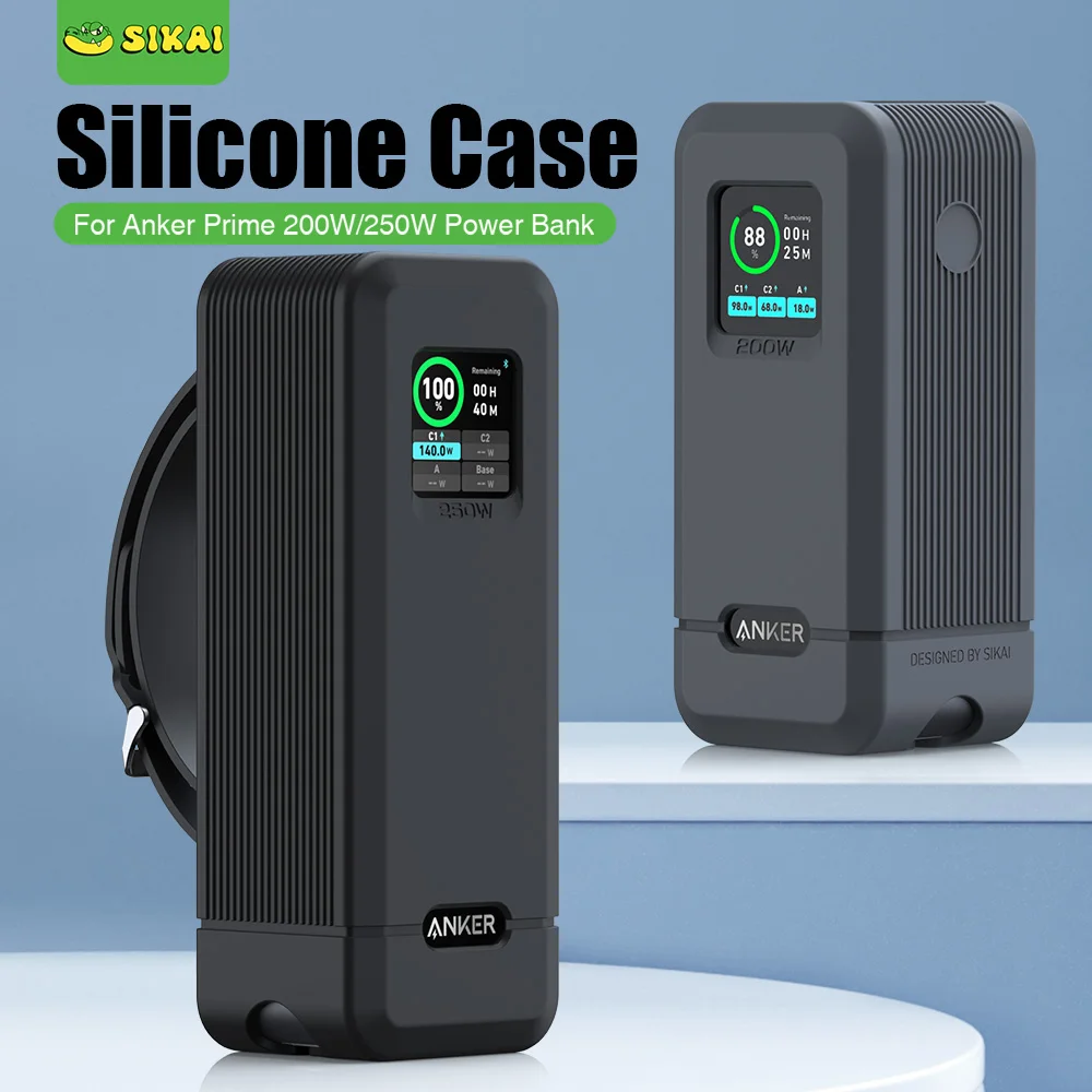 Silicone Case for Anker Prime 27,650mAh 250W/20,000mAh 200W Power Bank  TF/SIM card PIN storage Carrying Travel Case Storage Bag - AliExpress  202192403