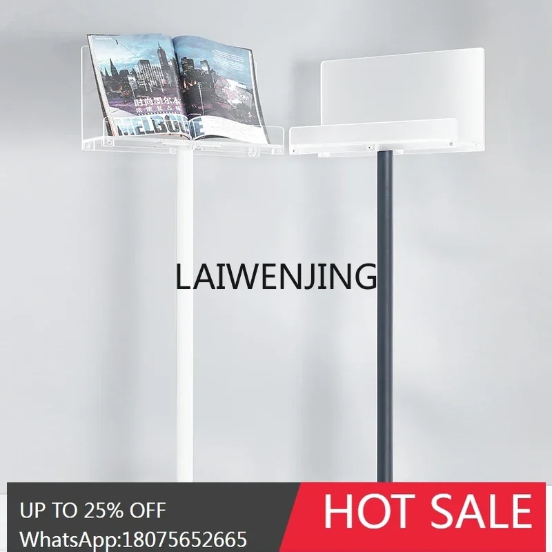 

SGF magazine display stand vertical pole western food information menu floor display stand