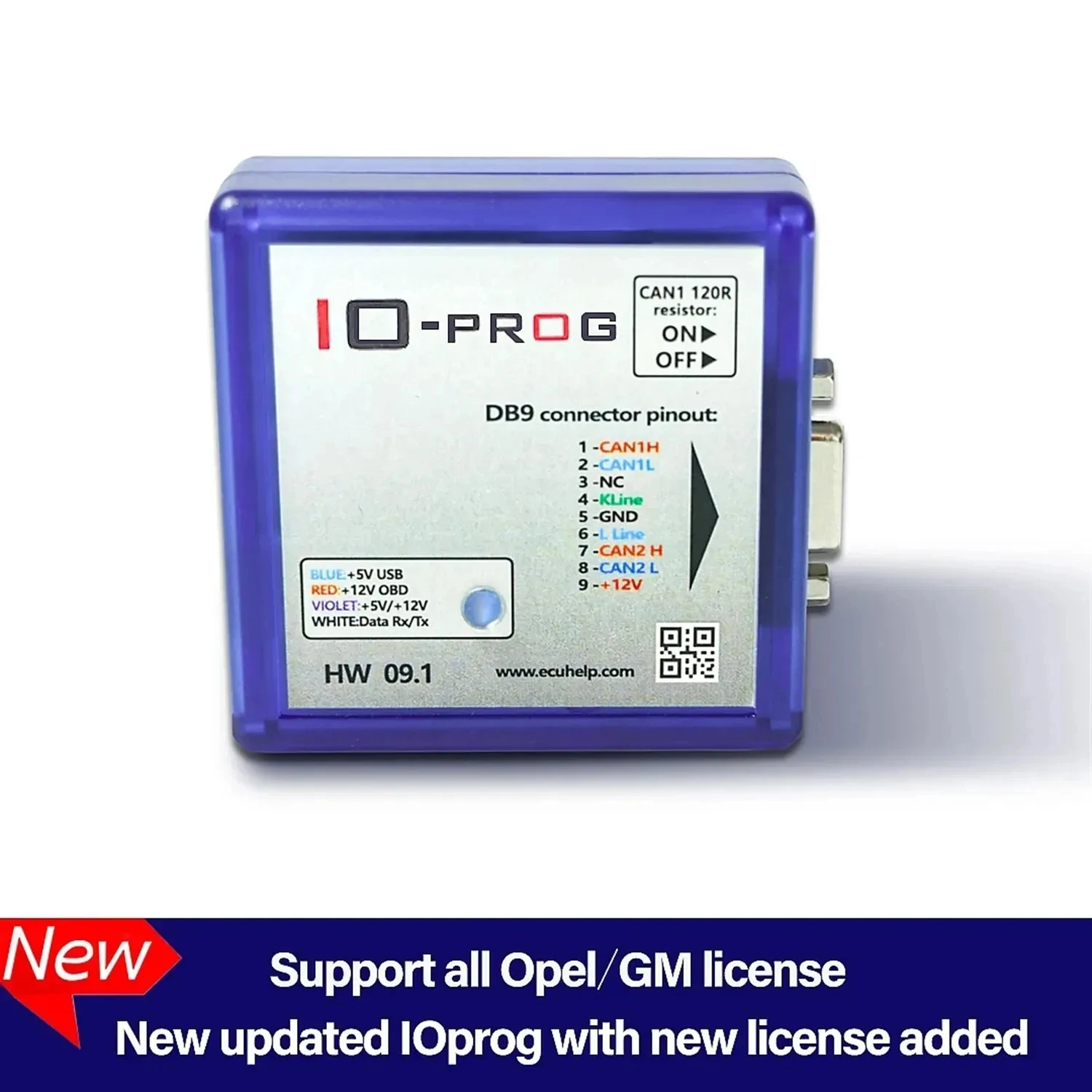 IO-PROG IO PROG New license PSA BSI with IOProg for Opel/ GM ECU BCM TCM EPS Combination of K-line and CAN support BD9 and OBD