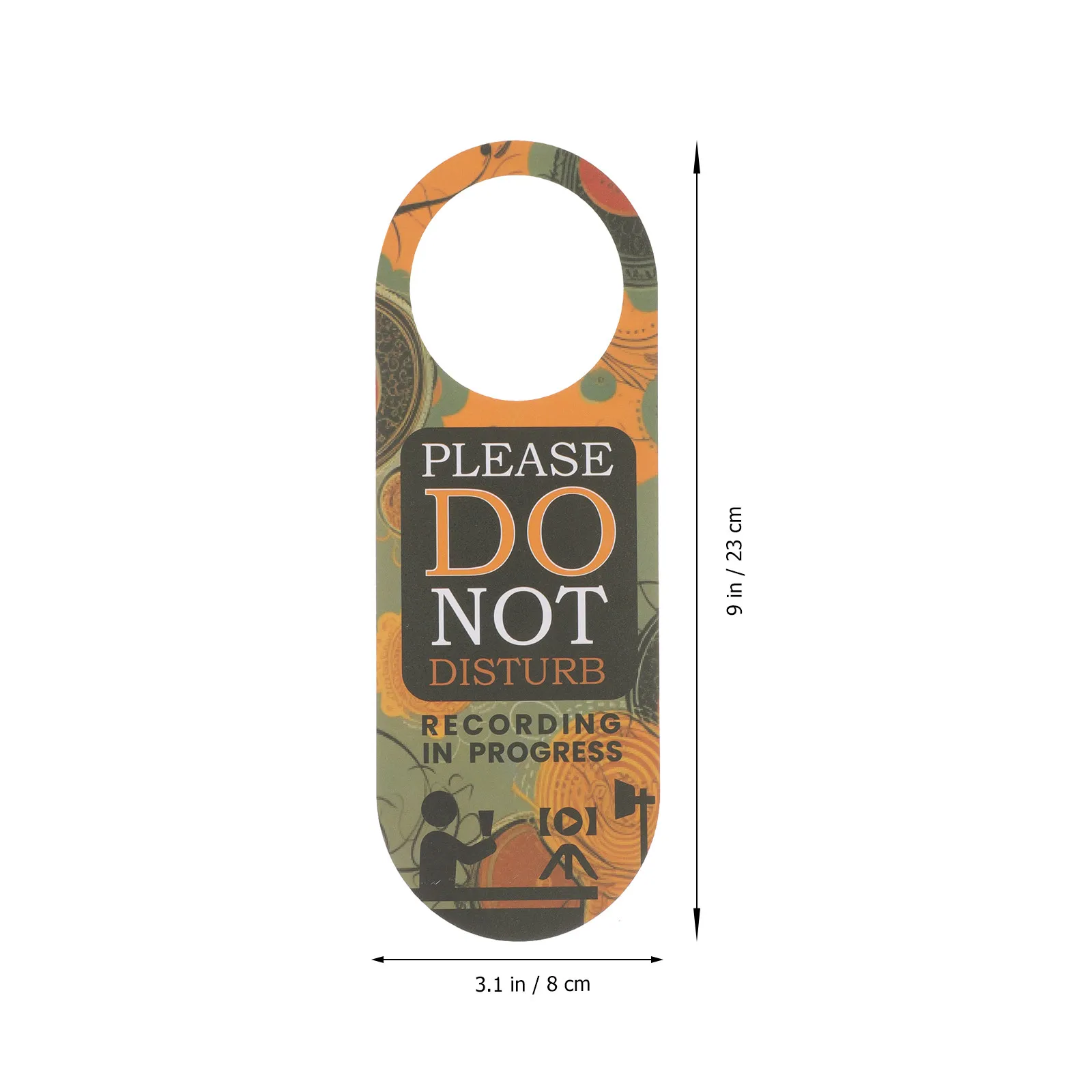 Recording Processing Office Door Sign Acrylic Reusable Door Knob Hanging Notice Sign for Home Office Decoration