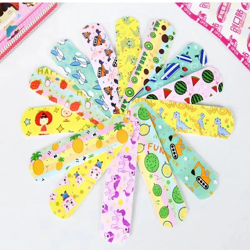 

50-480pcs Kawaii Cartoon Animal Pattern Waterproof Band Aid Hemostasis Adhesive Baby Bandages Wound Plaster Patches for Kids