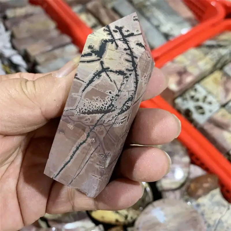 

Natural Picture Stone Tower Carving Mermaid Crafts Home Furnishings Fengshui Decoration Christmas Gift 1pcs