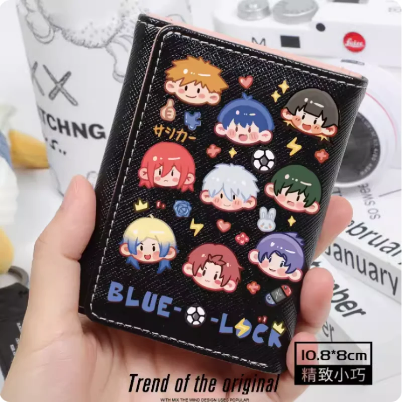 Anime Mikage Reo Blue Lock Nagi Seishiro  Fashion Wallet PU Purse Card Coin Hasp Money Bag Cosplay Gift B1527