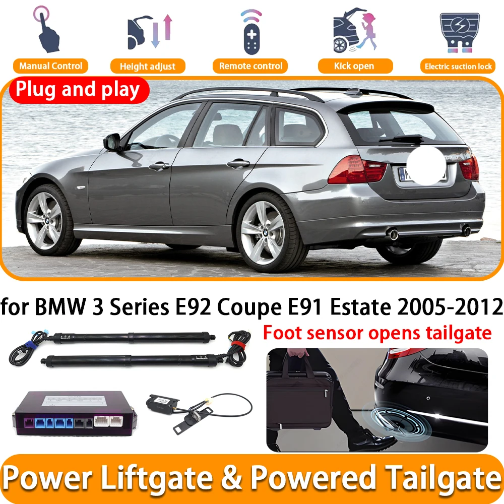 Für BMW 3er E92 Coupe E91 Estate 2005–2012 OEM elektrisches, automatisch betriebenes Heckklappen-Heckklappensystem, Kofferraumlift-Set