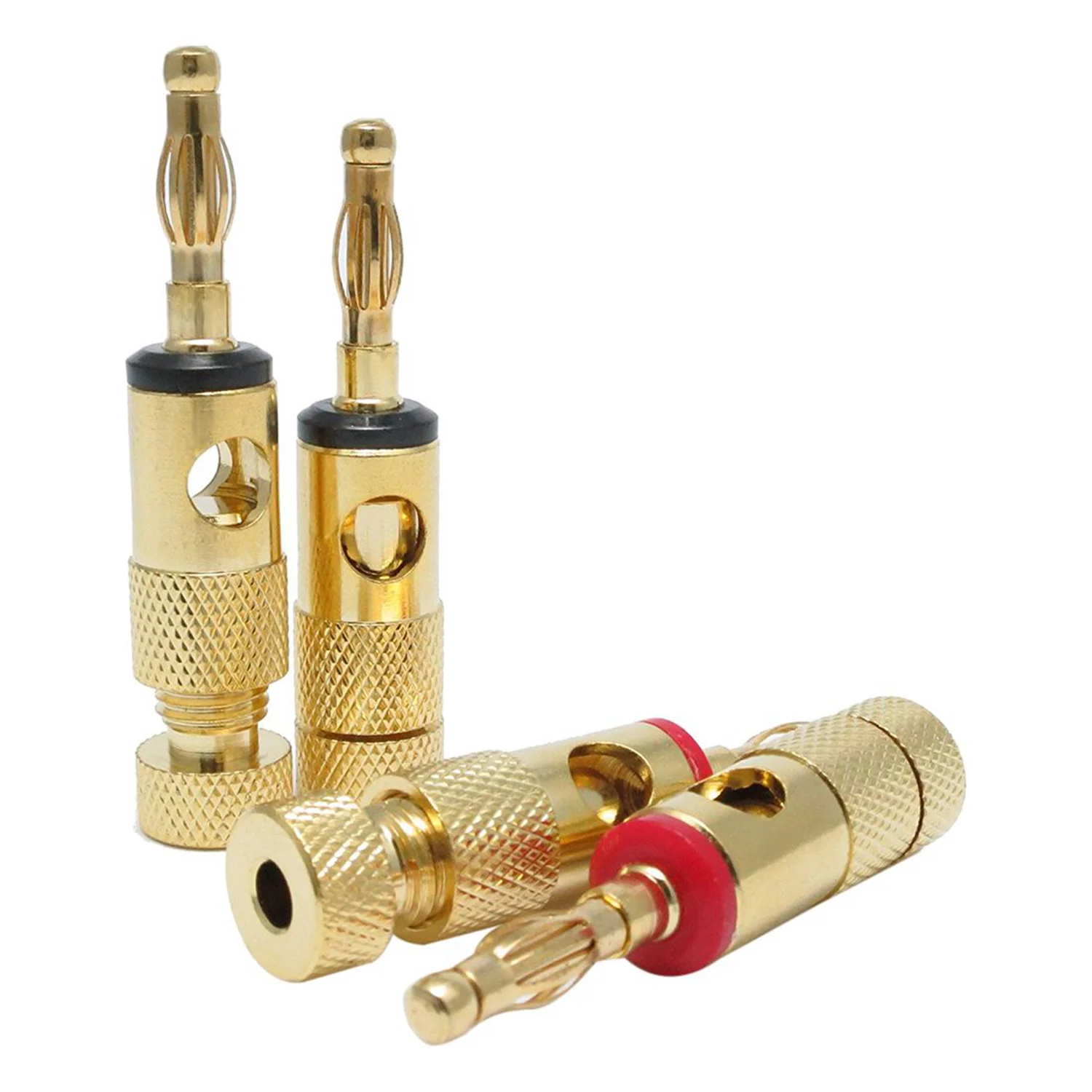 Tăng-6 Chiếc Phụ Kiện: 4 Mạ Vàng Chuối Cắm 4Mm LL68-4BP1 & 2 Chiếc Xe Hơi Vít Cốc Kết Nối Loa Siêu Trầm Cắm 2-W