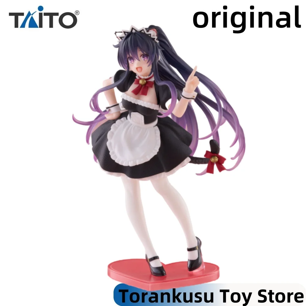 

TAITO Date A Live аниме Yatogami Tohka Coreful кошачьи ушки горничной фигурки модель фигурка оригинальное украшение Figuarts